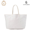 GOYARD [Goyard] Saint-Louis PM Tote Bag Coated Canvas White Silver-Tone Hardware, Pre-Owned