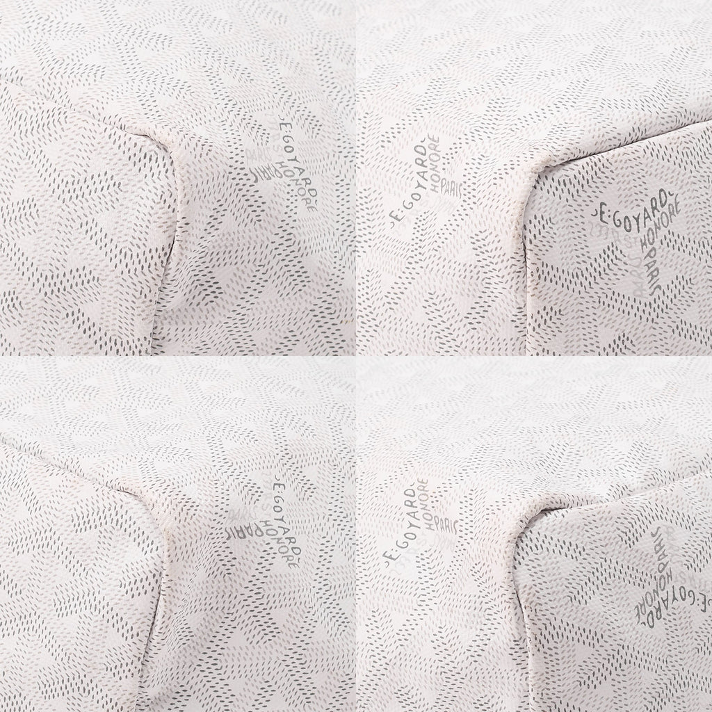 GOYARD [Goyard] Saint-Louis PM Tote Bag Coated Canvas White Silver-Tone Hardware, Pre-Owned
