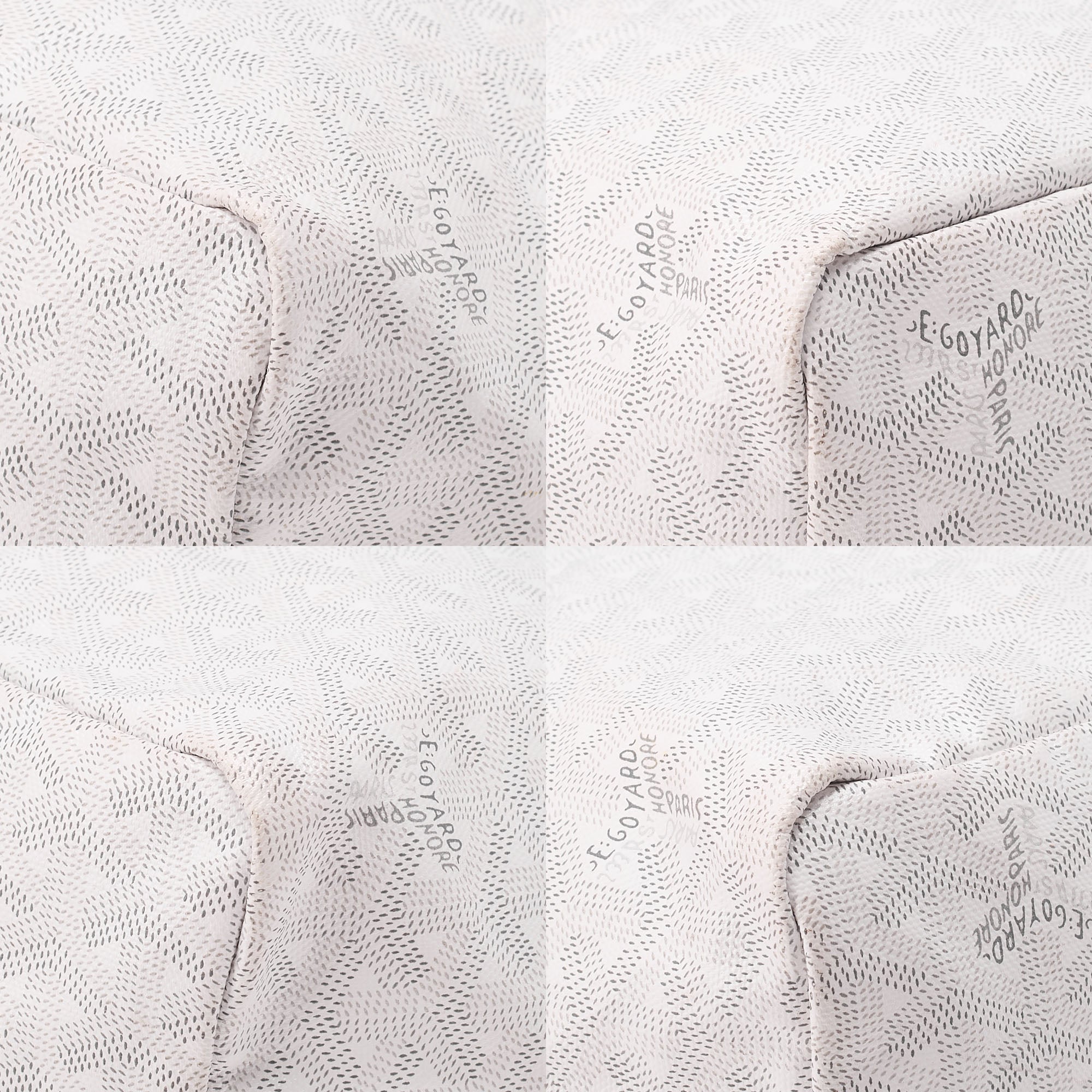 GOYARD [Goyard] Saint-Louis PM Tote Bag Coated Canvas White Silver-Tone Hardware, Pre-Owned