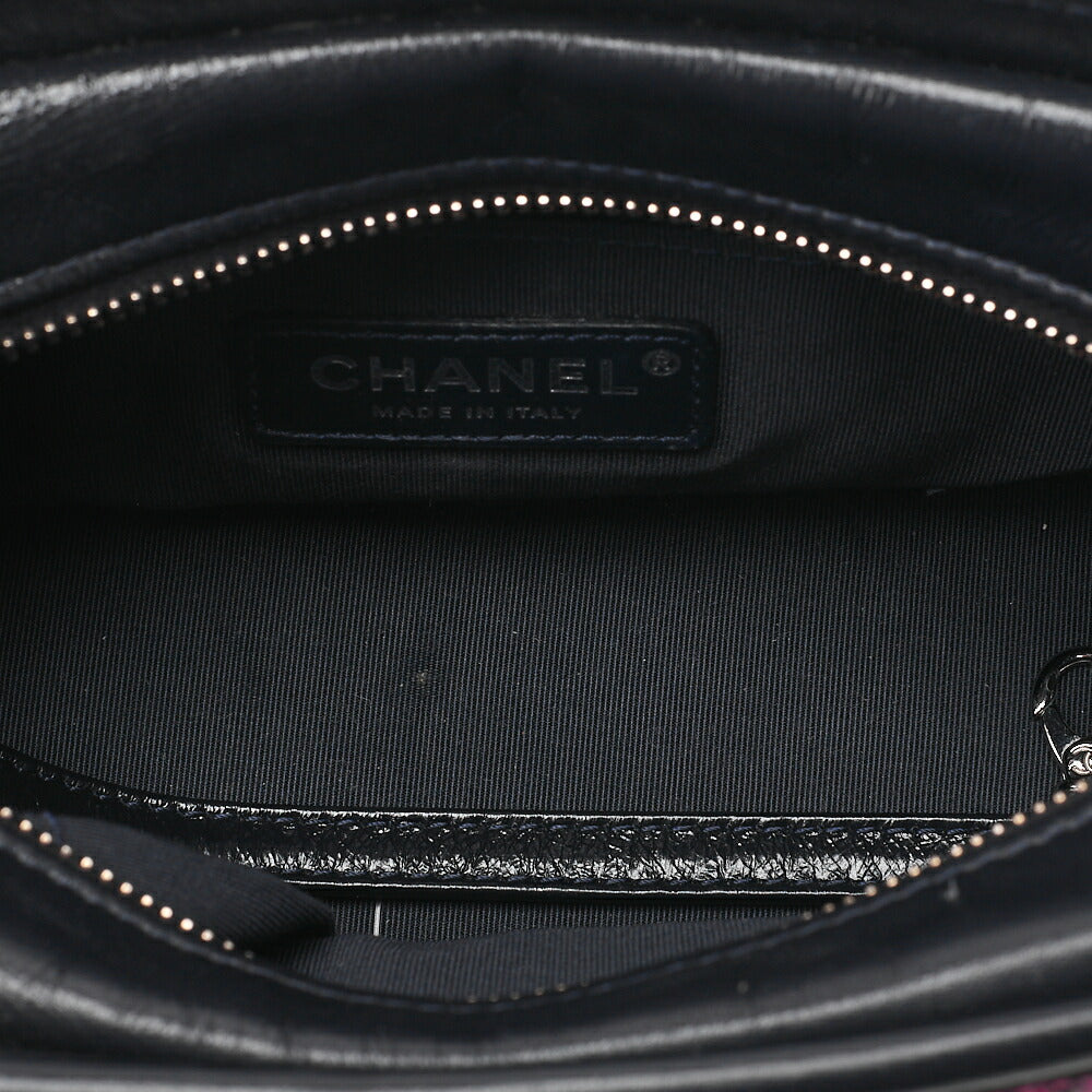 CHANEL Chain Shoulder Bag Matlasse Gabrielle de Chanel Silver�~ Gold Fittings Women's [Used] [Free Shipping]
