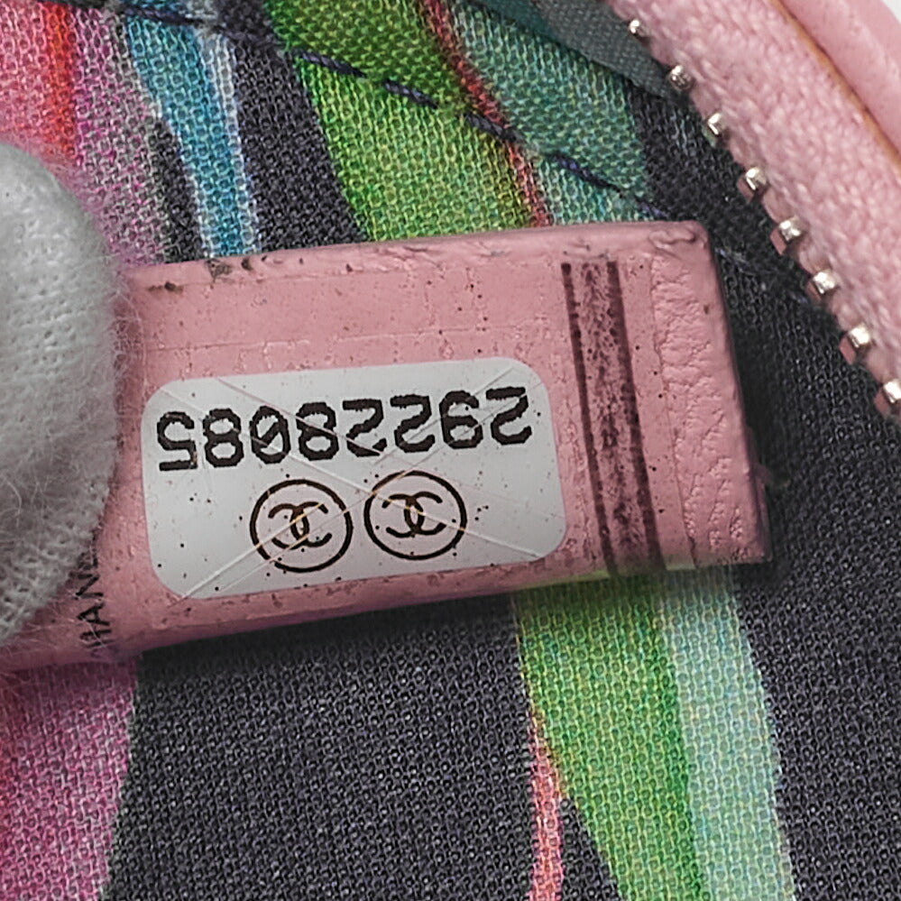 CHANEL Mini Matlasse Cocomark Ultra Stitch Chain Shoulder Lambskin Pink Silver-Tone Hardware, Pre-Owned