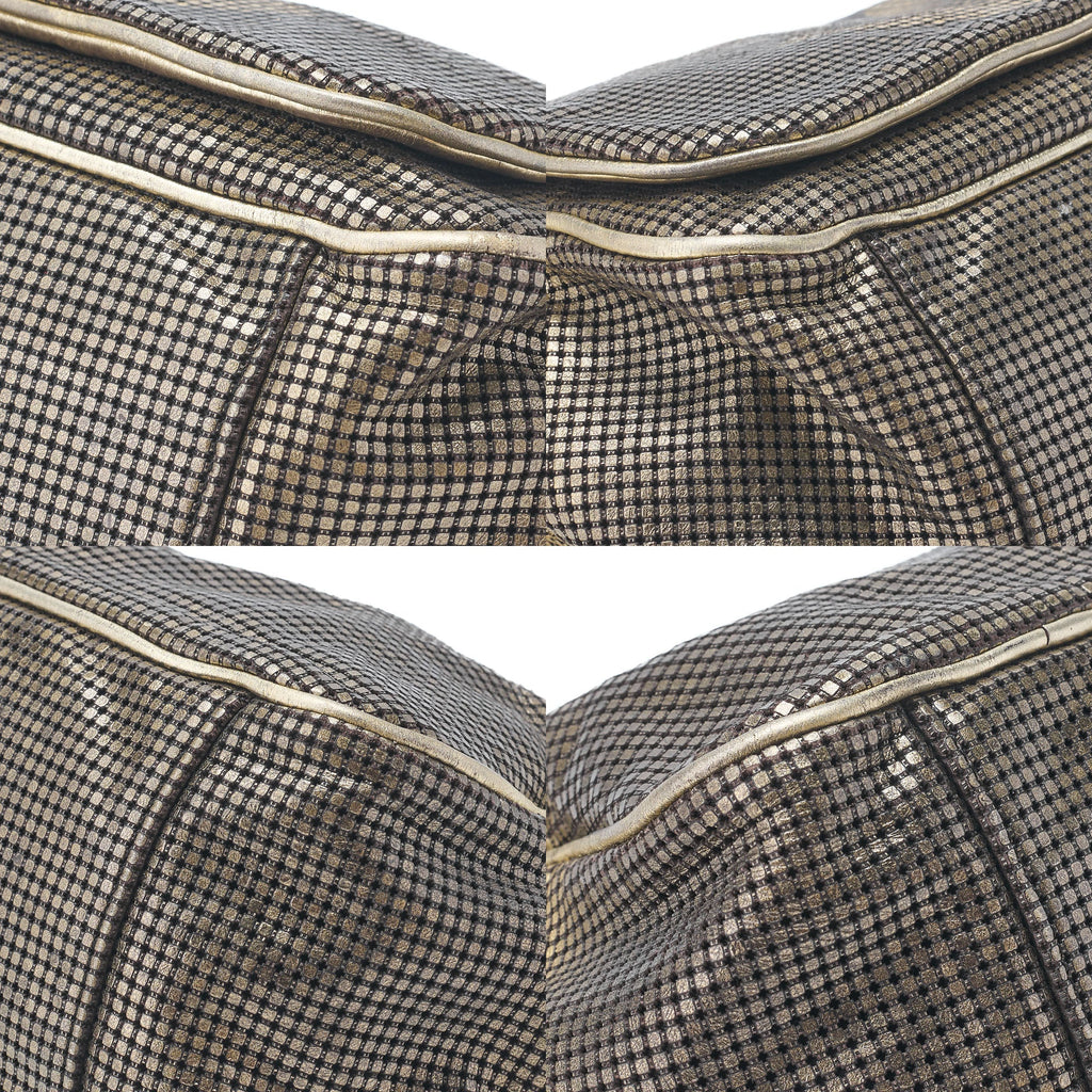CHANEL Shoulder Bag Coco Mark Full Flap Leather Gold Silver-Tone Hardware, Pre-Owned
