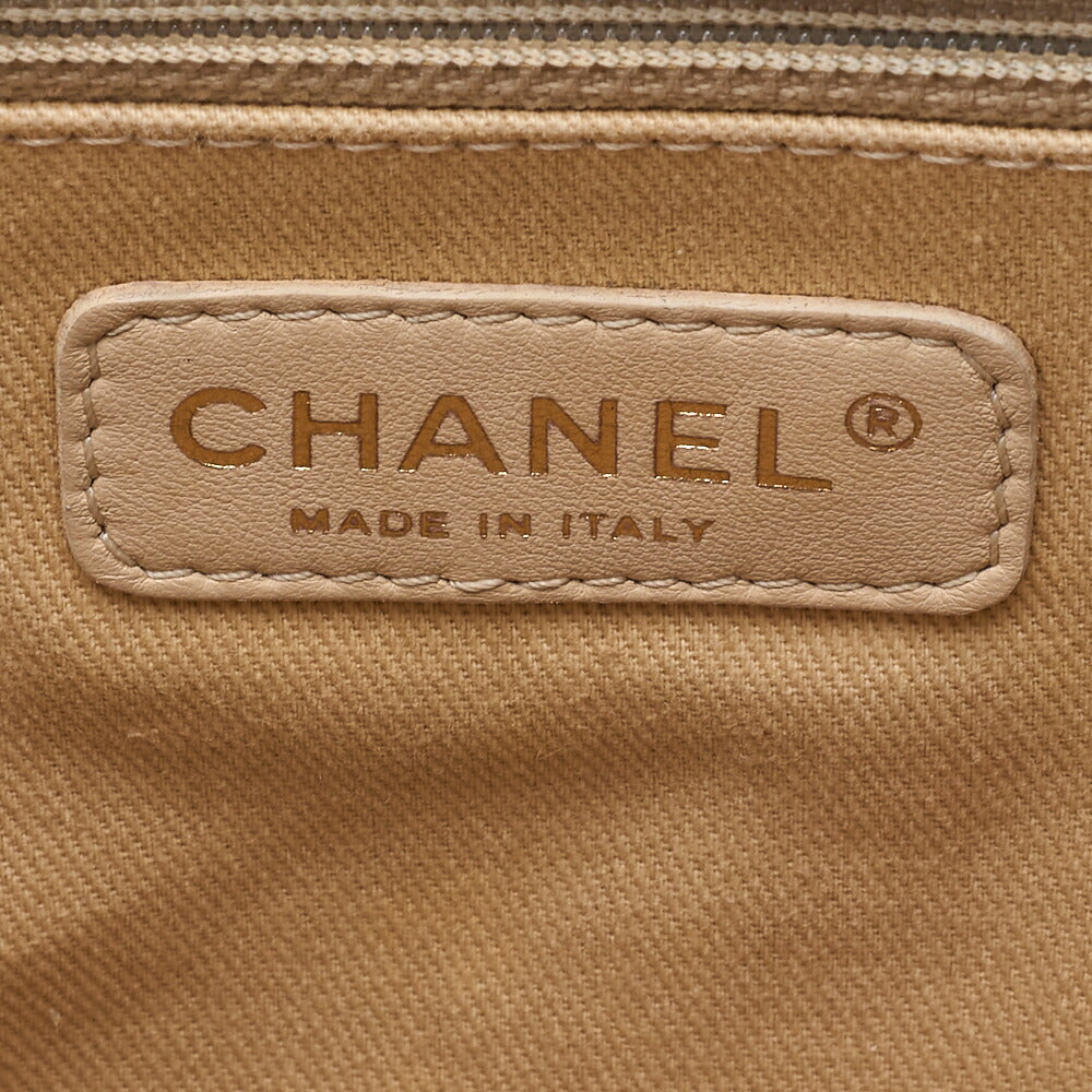 CHANEL Boy Chanel Matlasse Chain Shoulder Vintage Calf Large Size Gold-Tone Hardware, Pre-Owned