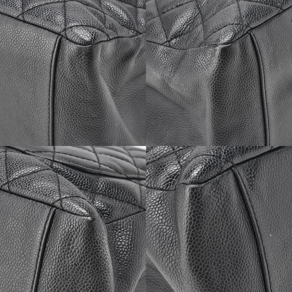 CHANEL Shoulder Bag Matlasse GST Chain Tote Caviskin Black Silver Fittings Women's Bag Brand [Used] [Free Shipping]