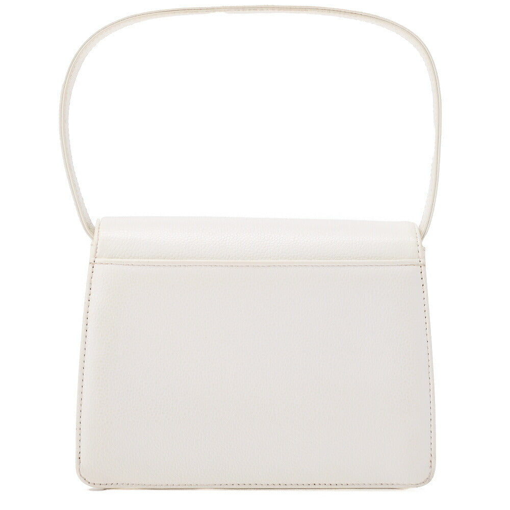 CHANEL Handbag Mini Kelly Shape Caviar Skin White Gold-Tone Hardware, Pre-Owned