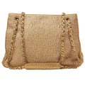 CHANEL Chain Shoulder Bag Matelasse Ball Charm Lace x Lambskin Gold-Tone Hardware, Pre-Owned
