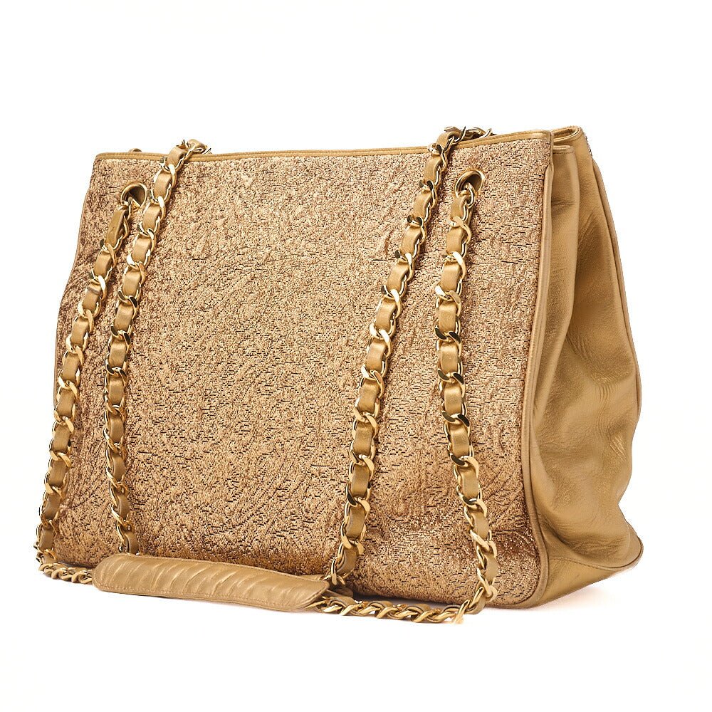 CHANEL Chain Shoulder Bag Matelasse Ball Charm Lace x Lambskin Gold-Tone Hardware, Pre-Owned