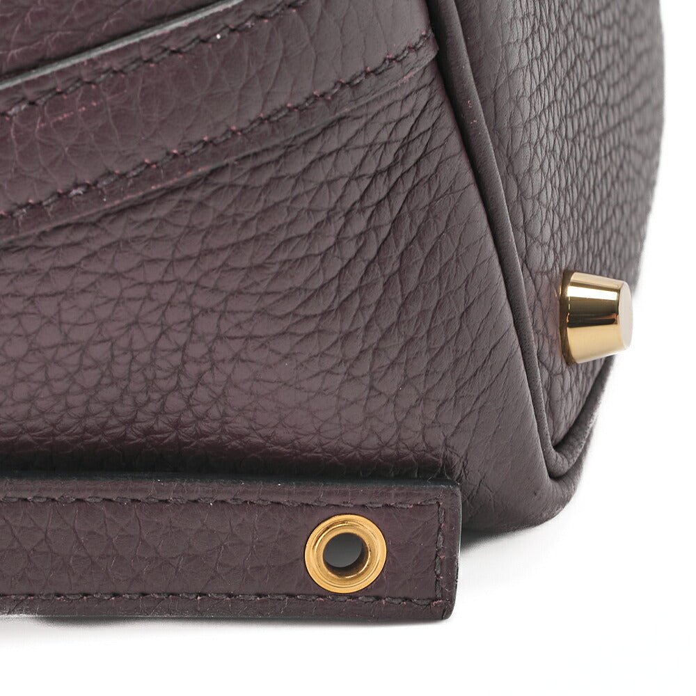 HERMES Picotan Lock PM Handbag Tryon Clemence x Swift Havane Gold-Tone Hardware, Pre-Owned