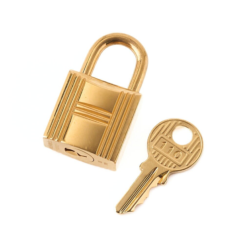 HERMES Picotan Lock PM Handbag Tryon Clemence x Swift Havane Gold-Tone Hardware, Pre-Owned