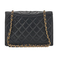 CHANEL Chain Shoulder Bag Top Coco Full Flap Push Lock Lambskin Black Coco Mark Gold-Tone Hardware, Pre-Owned