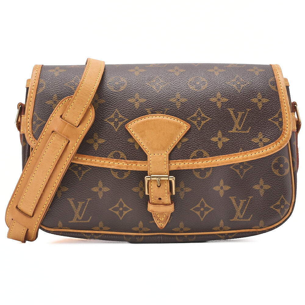 LOUIS VUITTON Monogram Sologne Shoulder Bag Brown Gold-Tone Hardware, Pre-Owned