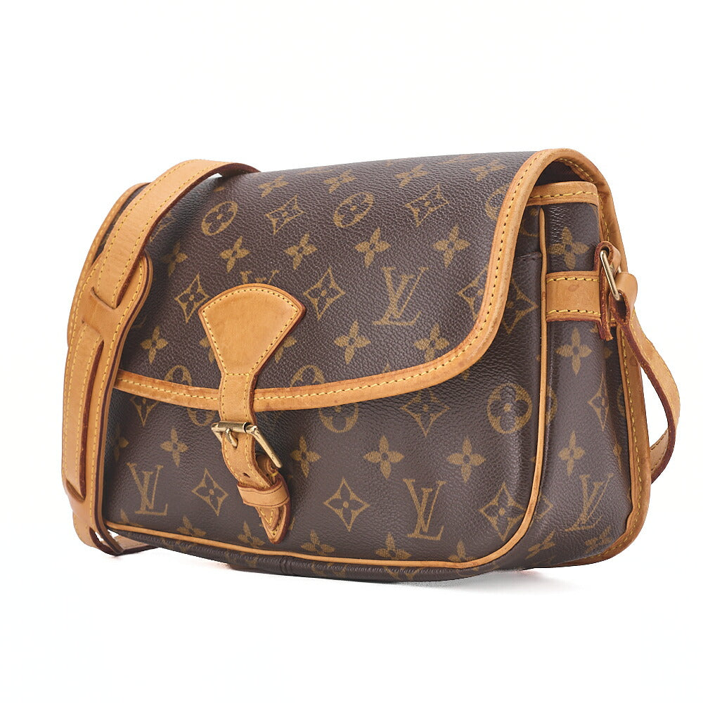 LOUIS VUITTON Monogram Sologne Shoulder Bag Brown Gold-Tone Hardware, Pre-Owned