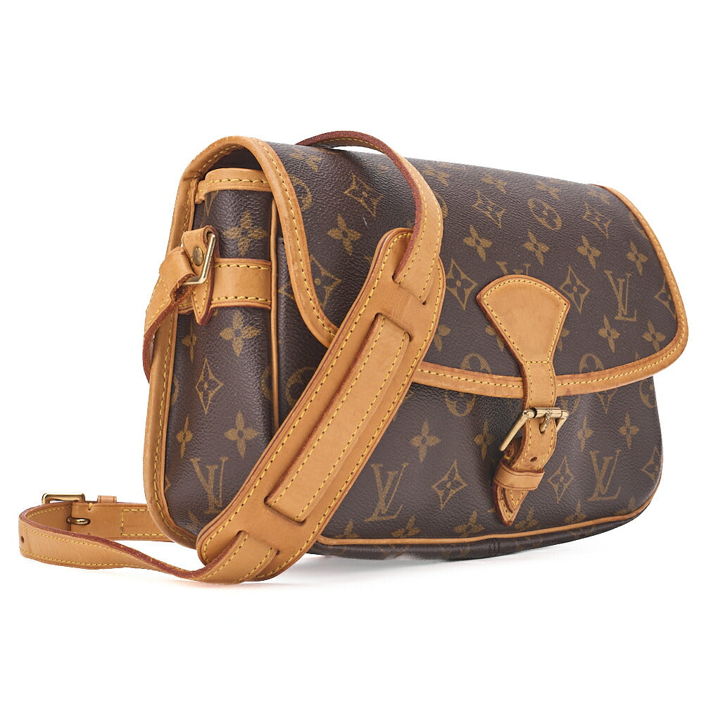 LOUIS VUITTON Monogram Sologne Shoulder Bag Brown Gold-Tone Hardware, Pre-Owned