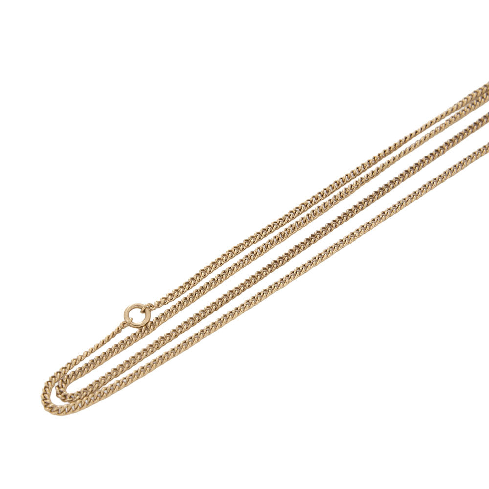 CHANEL Cocomark Icon 12A Necklace GP x  Faux Pearl Gold Gold-Tone Hardware, Pre-Owned