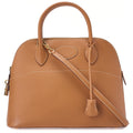 HERMES Boride 31 Handbag Shoulder Bag Chamonix Natural Gold-Tone Hardware, Pre-Owned