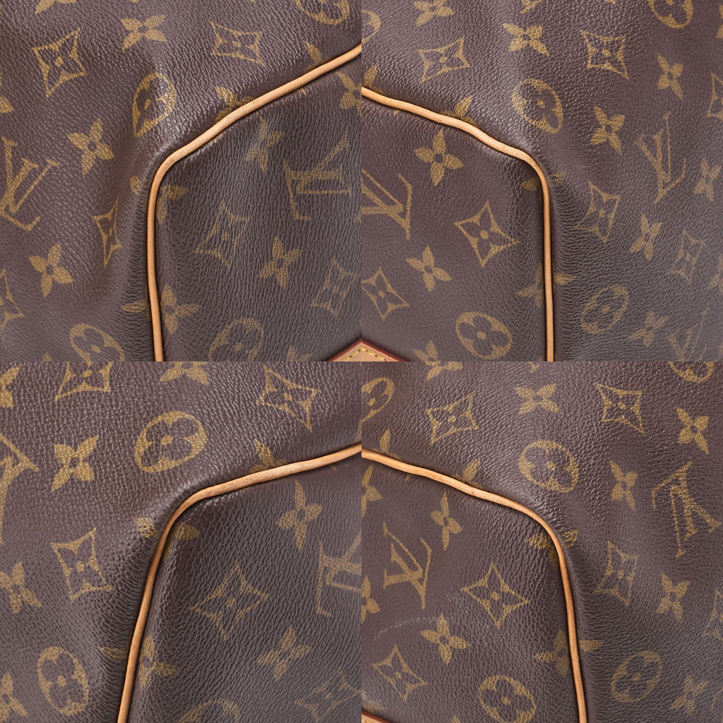 LOUIS VUITTON Louis Vuitton Monogram Keepol  50 Boston Bag M41416 Brown Gold-Tone Hardware, Pre-Owned