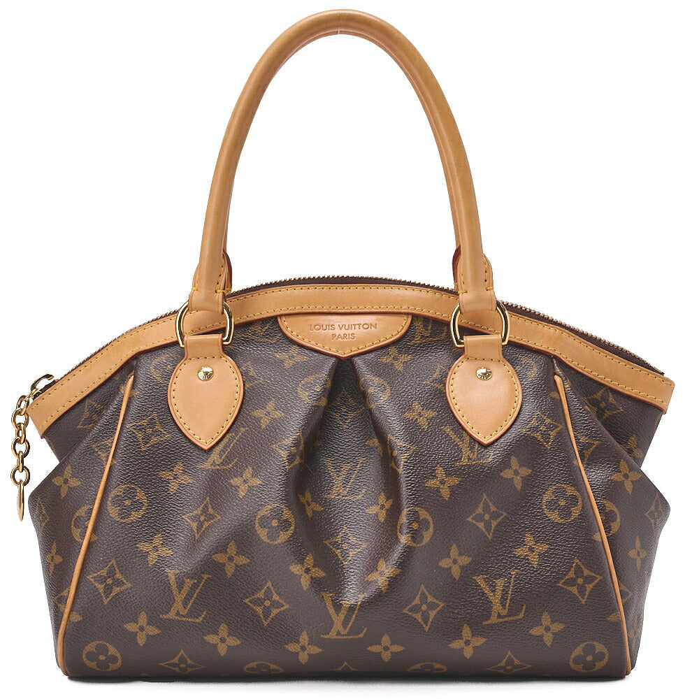 LOUIS VUITTON Louis Vuitton Monogram Tivoli PM Handbag Brown M40143 Gold-Tone Hardware, Pre-Owned