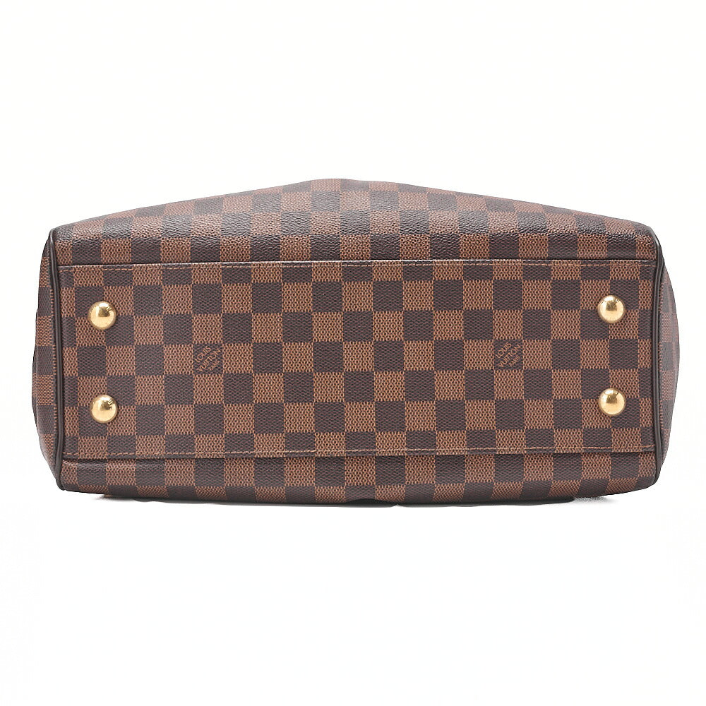 LOUIS VUITTON Louis Vuitton Damier Trevi PM Handbag N51997 Damier Evenu Brown Gold-Tone Hardware, Pre-Owned