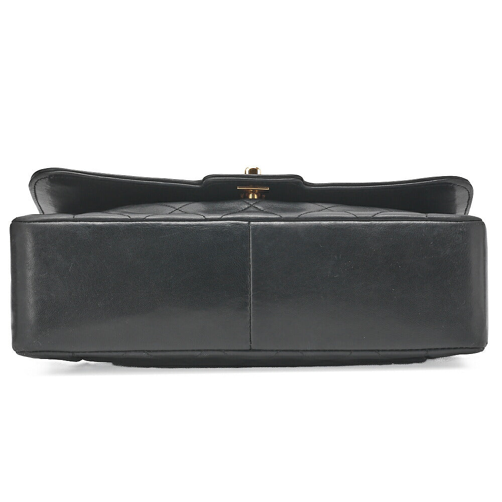 CHANEL Matelasse Diana Flap 25cm Chain Shoulder Lambskin Black Gold-Tone Hardware, Pre-Owned