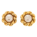 CHANEL Chanel Earrings 2180 GP X Faux Pearl Gold Gold-Tone Hardware, Pre-Owned
