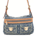 LOUIS VUITTON Monogram Monogram Denim Buggy PM M95049 Gold-Tone Hardware, Pre-Owned