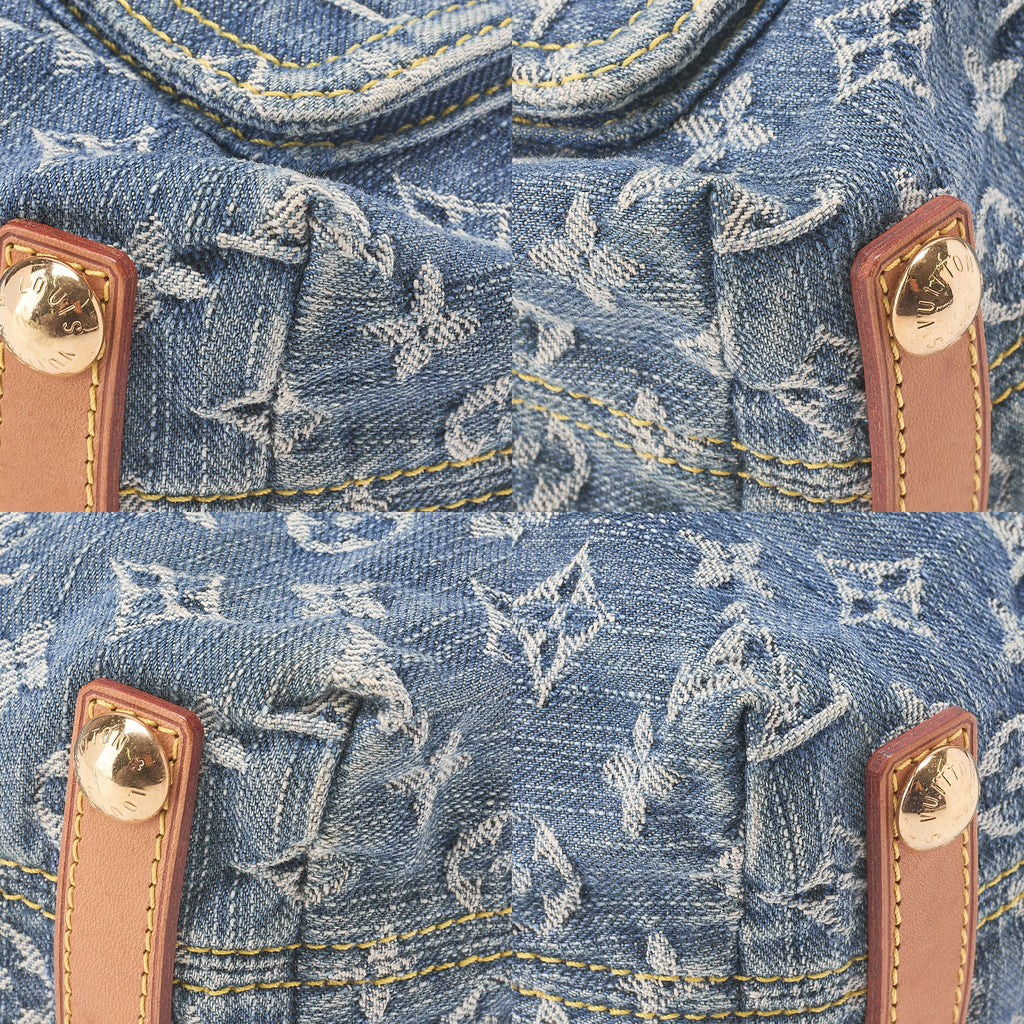 LOUIS VUITTON Monogram Monogram Denim Buggy PM M95049 Gold-Tone Hardware, Pre-Owned