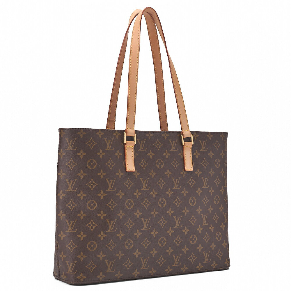 LOUIS VUITTON Louis Vuitton Monogram Luco Tote Bag M51155 Brown Gold-Tone Hardware, Pre-Owned