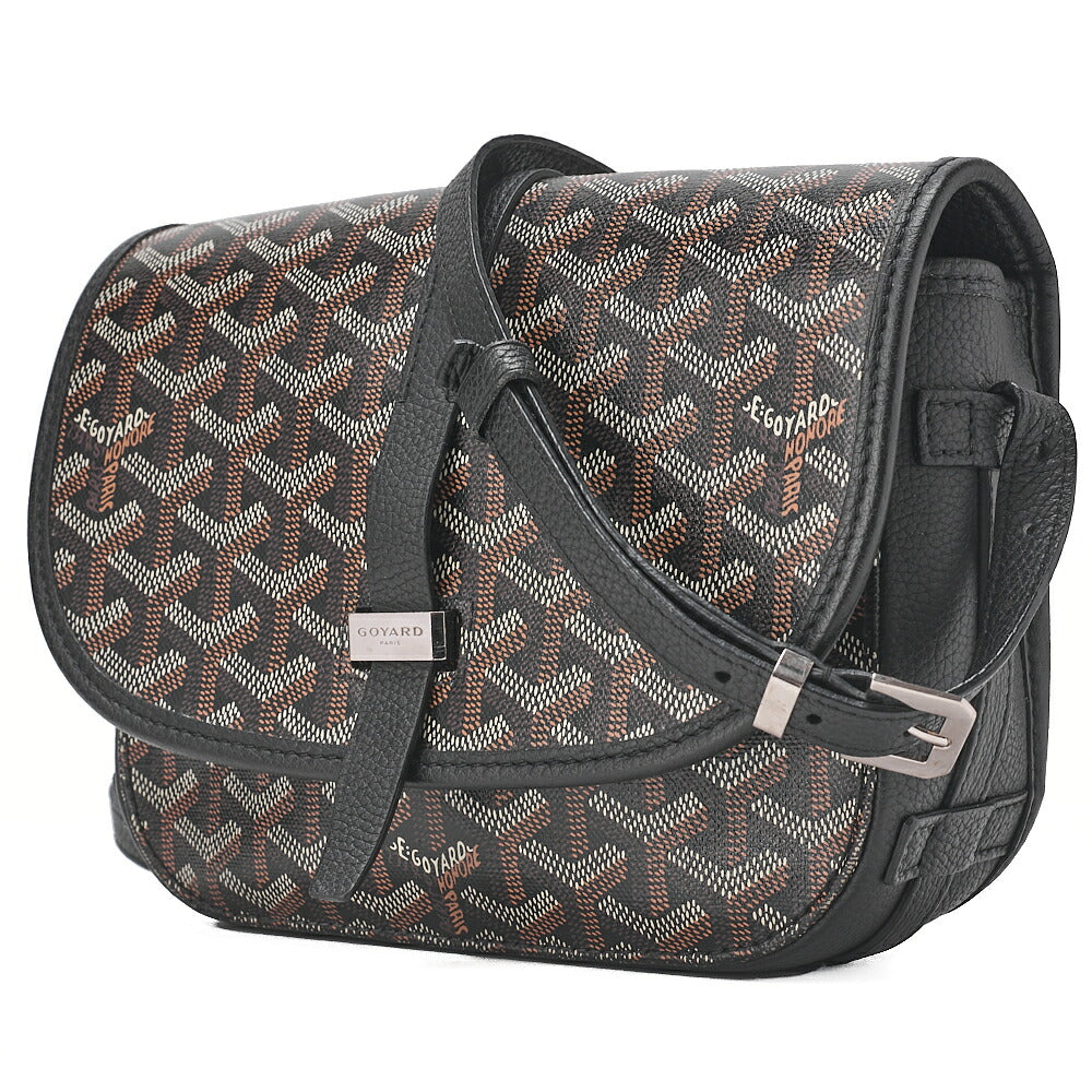 GOYARD Belvedere PM PVCx Leather Shoulder Bag Brown (Silver Fittings) Women's [Used] [Free Shipping] [SS]