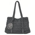 CHANEL Lambskin Bubble Quilt Coco Charm Shoulder Black Silver-Tone Hardware, Pre-Owned