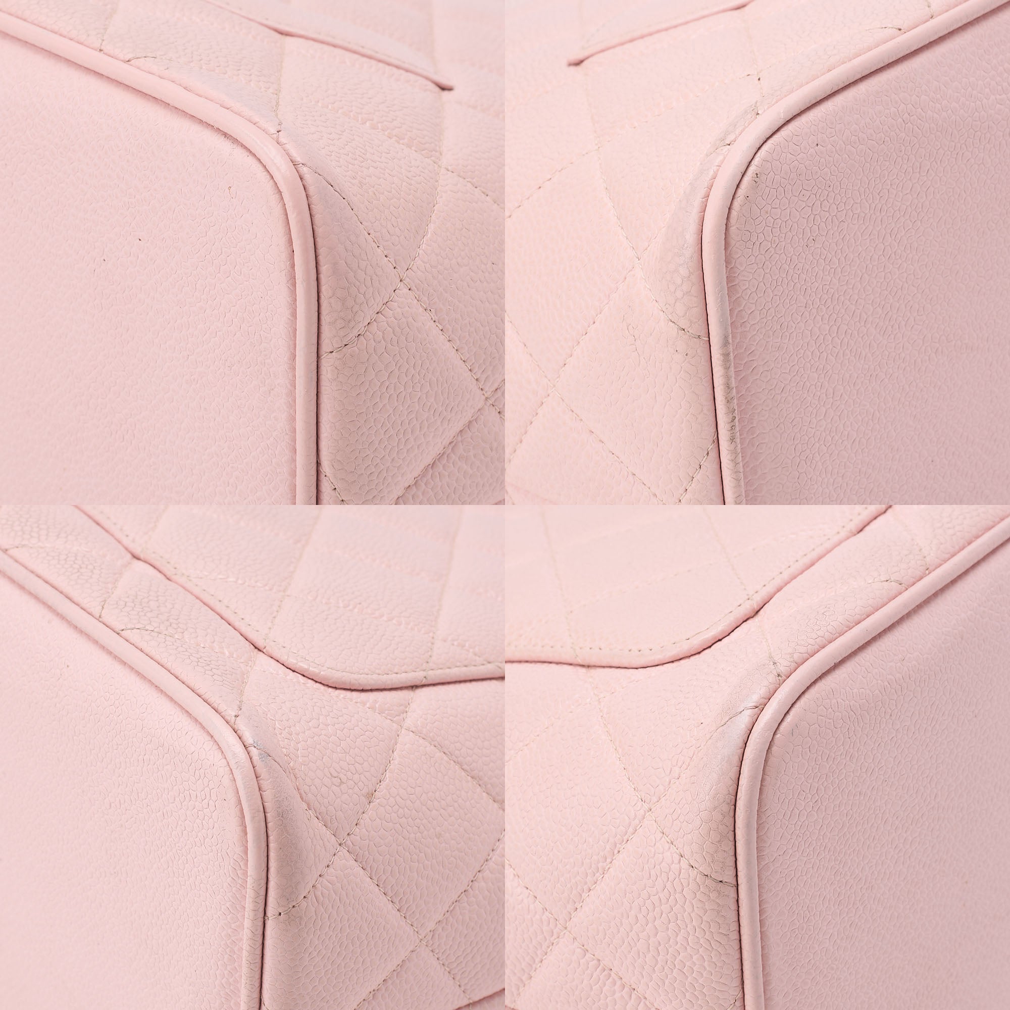 CHANEL Matelasse Reprint Tote Caviar Skin Pink Gold-Tone Hardware, Pre-Owned