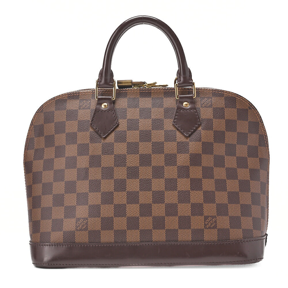 LOUIS VUITTON Louis Vuitton Handbag Alma PM Damier Brown Gold-Tone Hardware, Pre-Owned