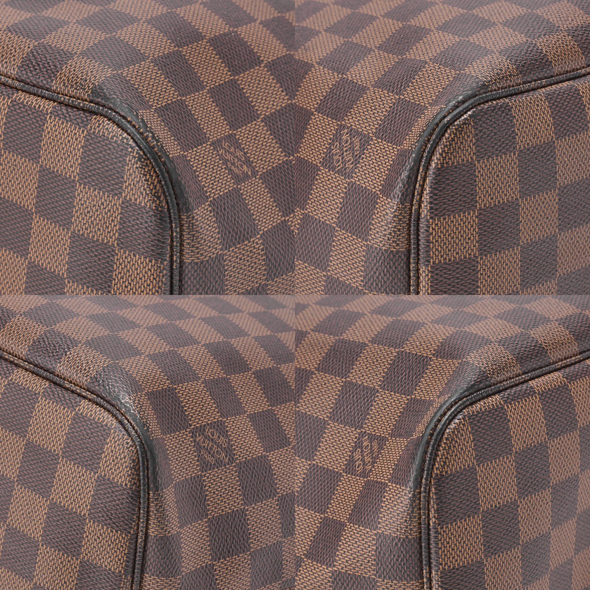 LOUIS VUITTON Louis Vuitton Damier Evenu Neverful MM Brown M40156 Gold-Tone Hardware, Pre-Owned