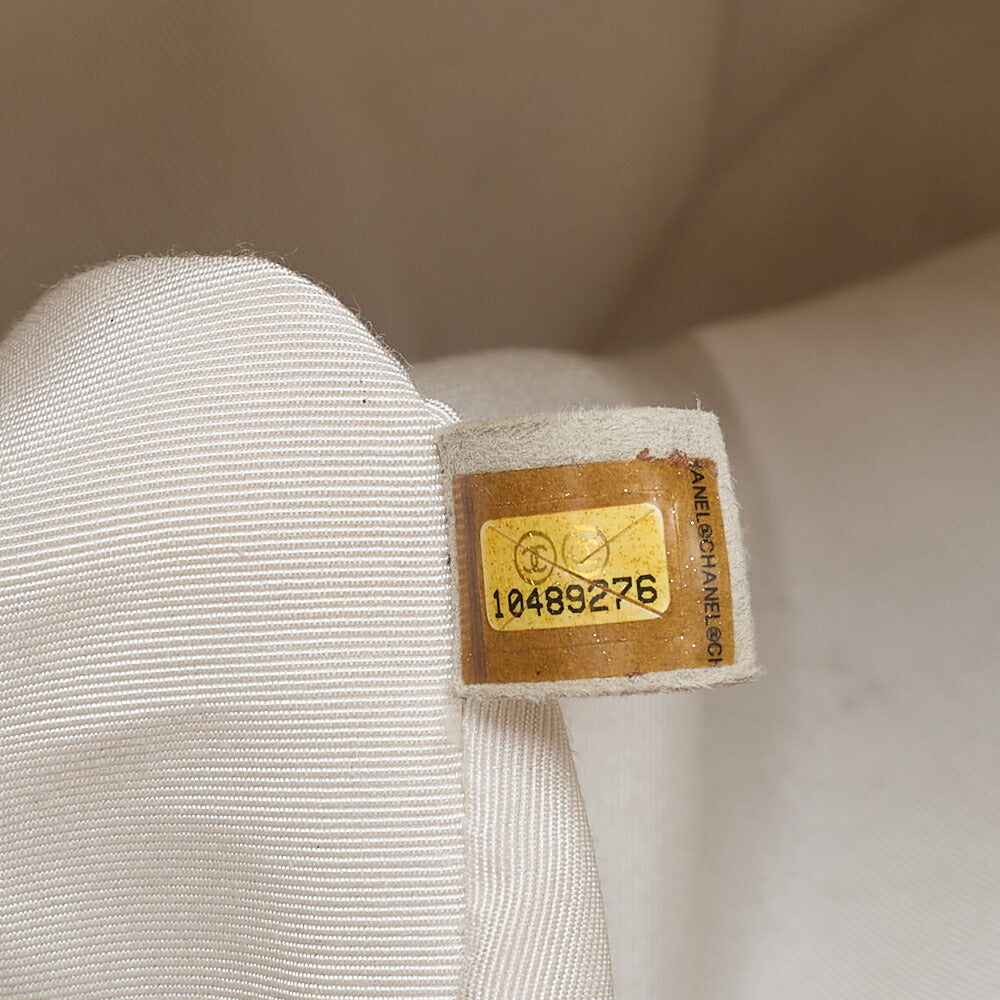 CHANEL Caviar Skin Matelasse Coco Mark One Shoulder Champagne Gold Silver Fittings Brand [Used] [Free Shipping]