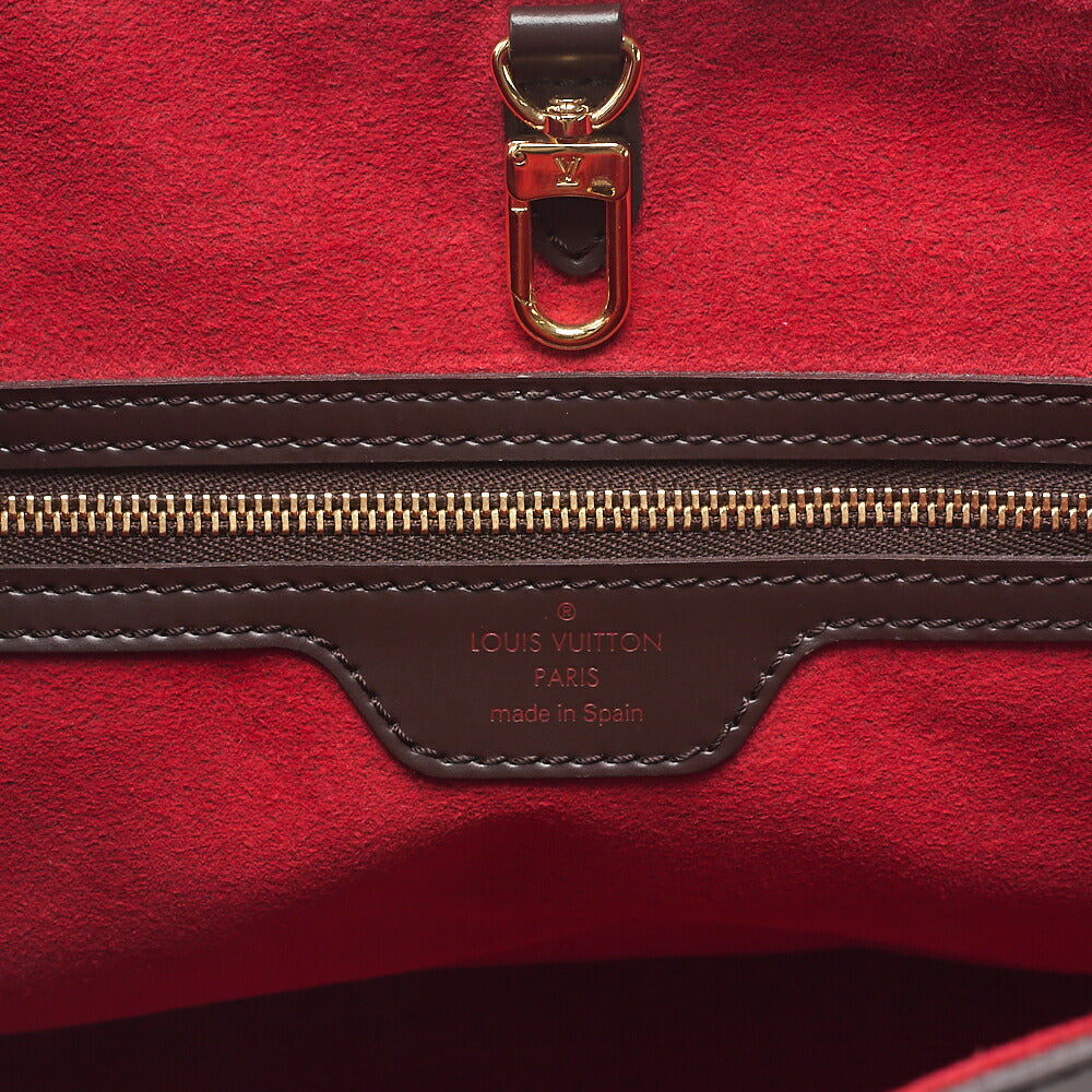 LOUIS VUITTON Louis Vuitton Damier Hampstead PM Tote Bag N51205 Brown Gold-Tone Hardware, Pre-Owned