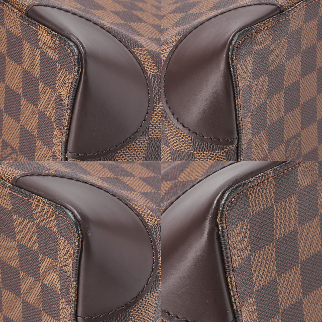 LOUIS VUITTON Louis Vuitton Damier Hampstead PM Tote Bag N51205 Brown Gold-Tone Hardware, Pre-Owned