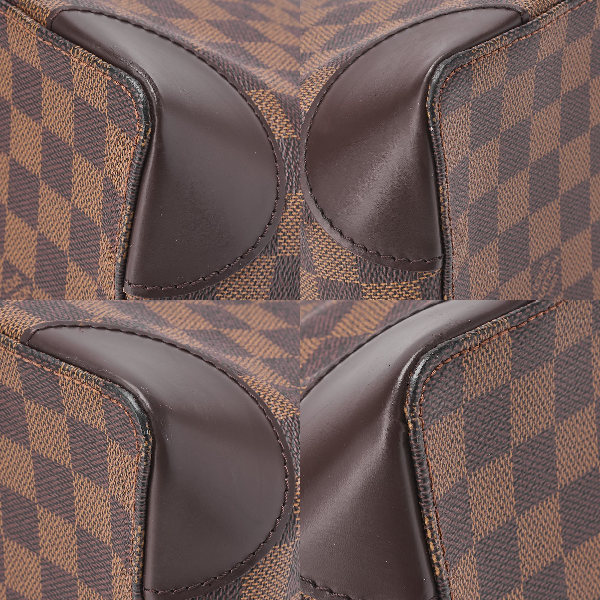 LOUIS VUITTON Louis Vuitton Damier Hampstead PM Tote Bag N51205 Brown Gold-Tone Hardware, Pre-Owned