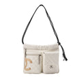 CHANEL Cambon Line Calf Leather Cambon Line White x Python Tote Bag Silver-Tone Hardware, Pre-Owned