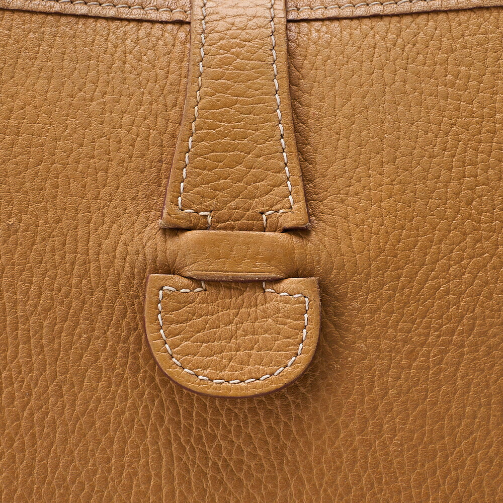 HERMES Evelyn GM Shoulder Bag Ardennes Gold Gold-Tone Hardware, Pre-Owned