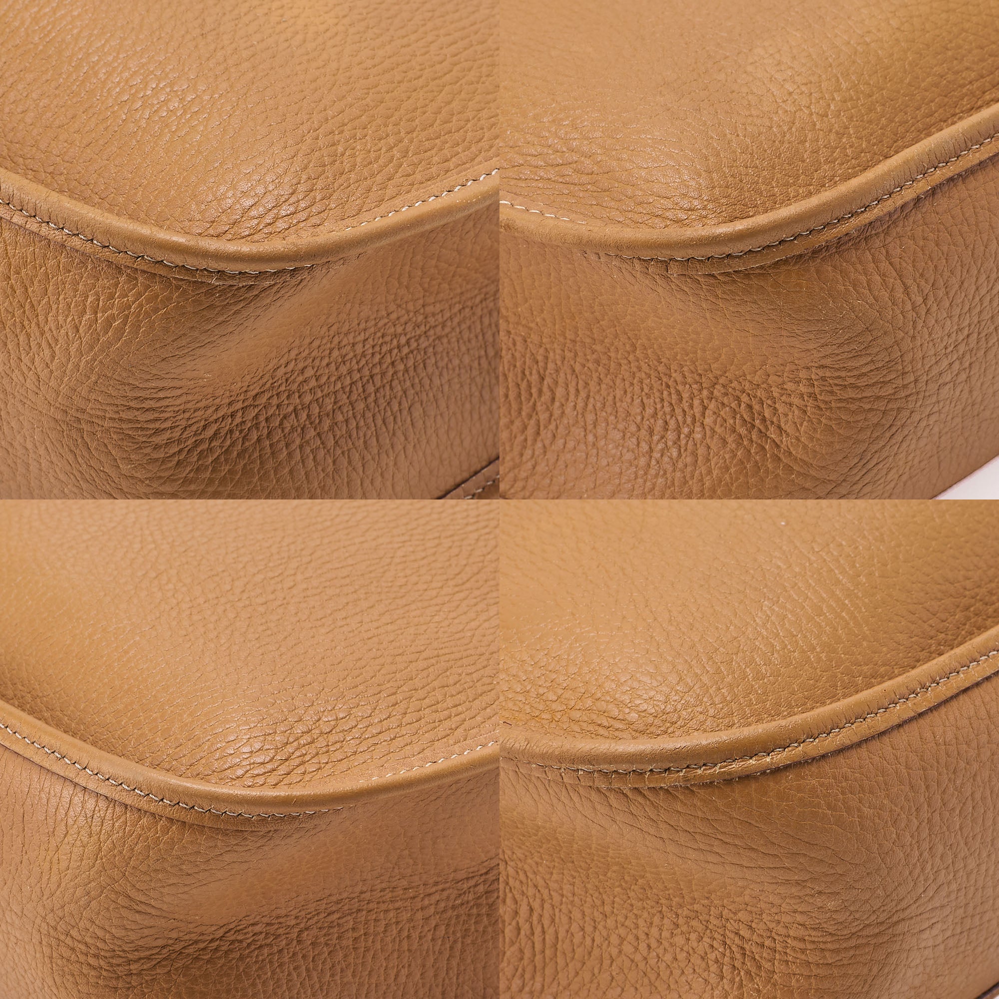 HERMES Evelyn GM Shoulder Bag Ardennes Gold Gold-Tone Hardware, Pre-Owned