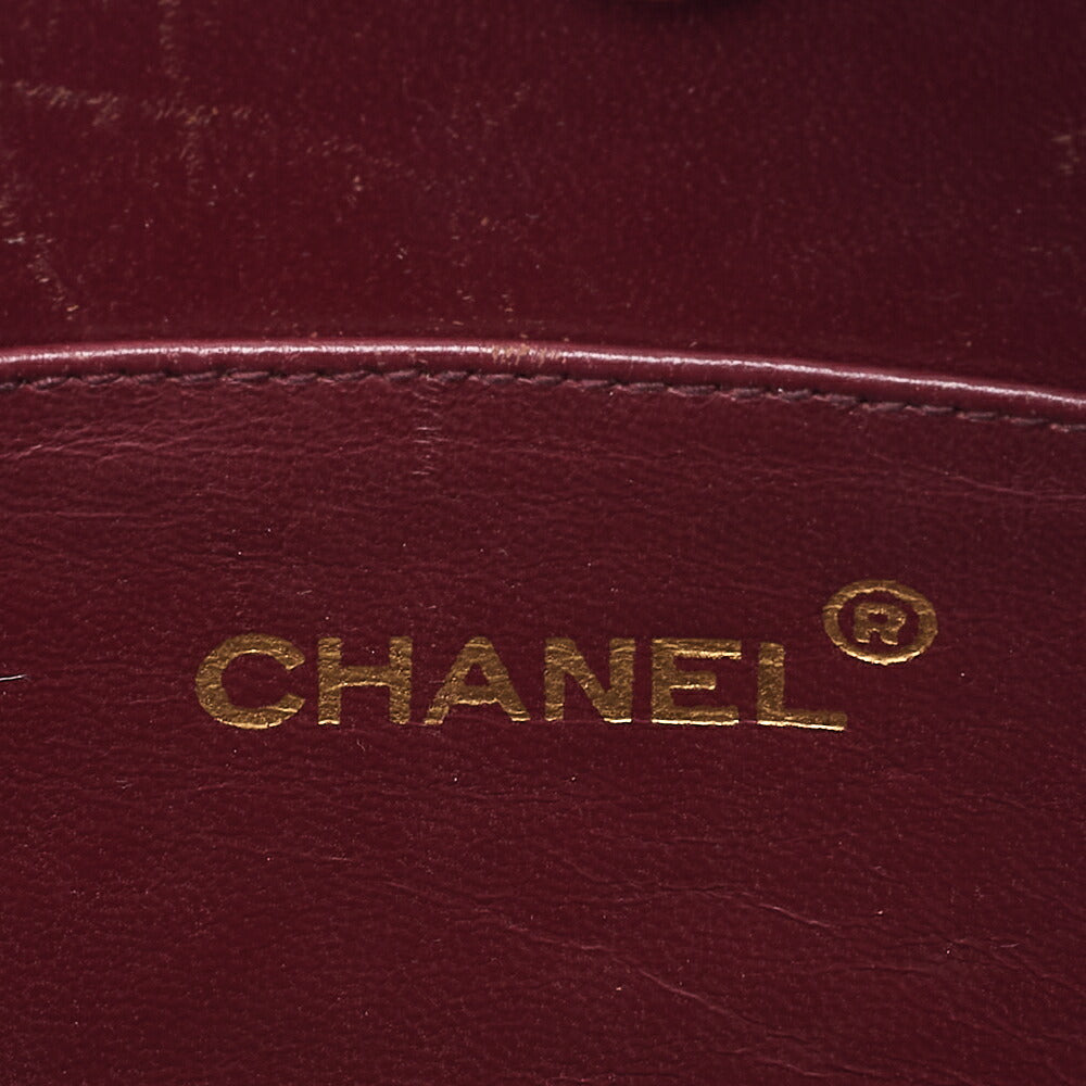 CHANEL Matelasse Diamond Charm Half Moon Lambskin Black Gold-Tone Hardware, Pre-Owned