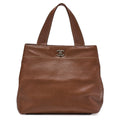 CHANEL Matelasse Tote Bag Cocomark Caviar Skin Brown Vintage Silver-Tone Hardware, Pre-Owned