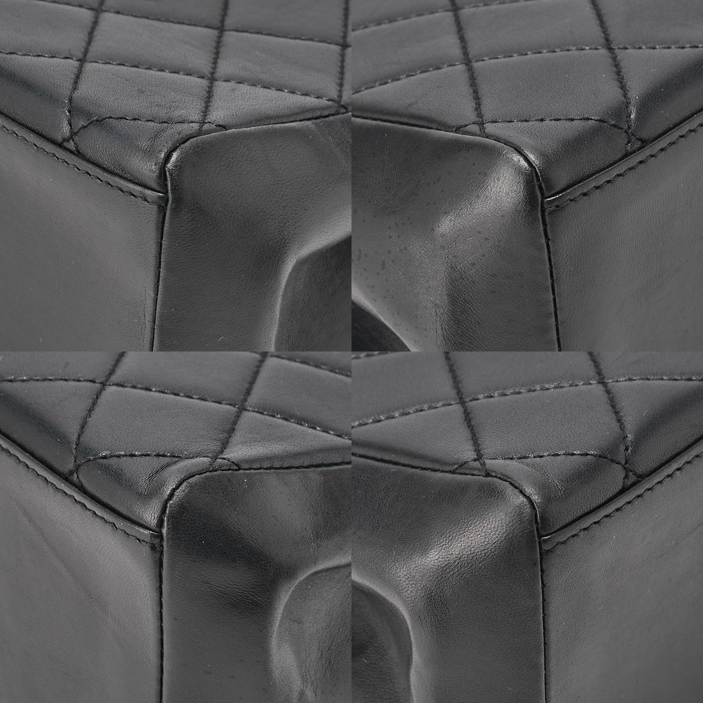 CHANEL Tote Bag Matelasse Lambskin Tortoiseshell Black Gold-Tone Hardware, Pre-Owned