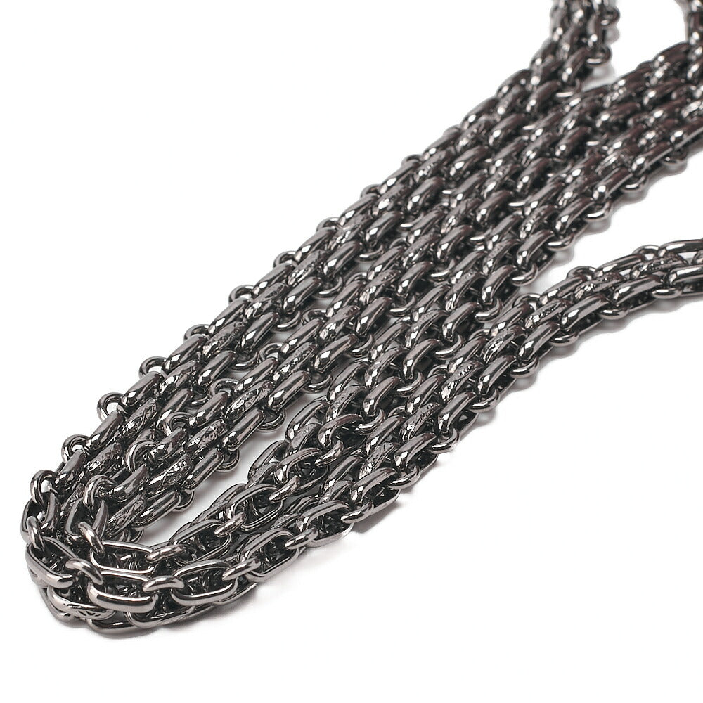 CHANEL Vintage Calf Matelasse 2.55 Turnlock Chain Shoulder Purple Silver-Tone Hardware, Pre-Owned