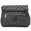 CHANEL Nylon Coco Backpack Black Silver-Tone Hardware, Pre-Owned