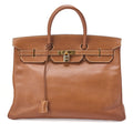 HERMES Birkin 40 Handbag Ardennes Gold Gold-Tone Hardware, Pre-Owned