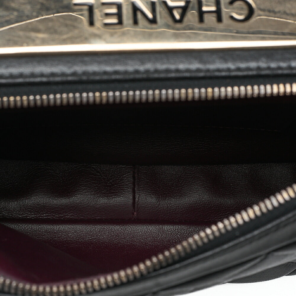 CHANEL Chima Trasse 2WAY CC Trendy Chain Shoulder Handbag Lambskin Black Gold Fittings Women's Bag Brand [Used] [Free Shipping]