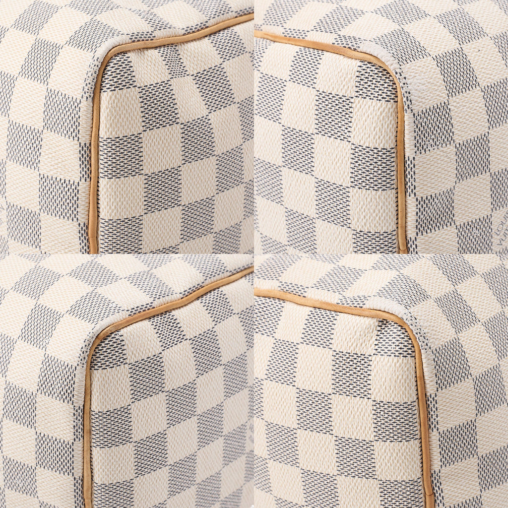 LOUIS VUITTON Louis Vuitton Damierzul Speedy 25 Handbag N41534 Ivory Gold-Tone Hardware, Pre-Owned