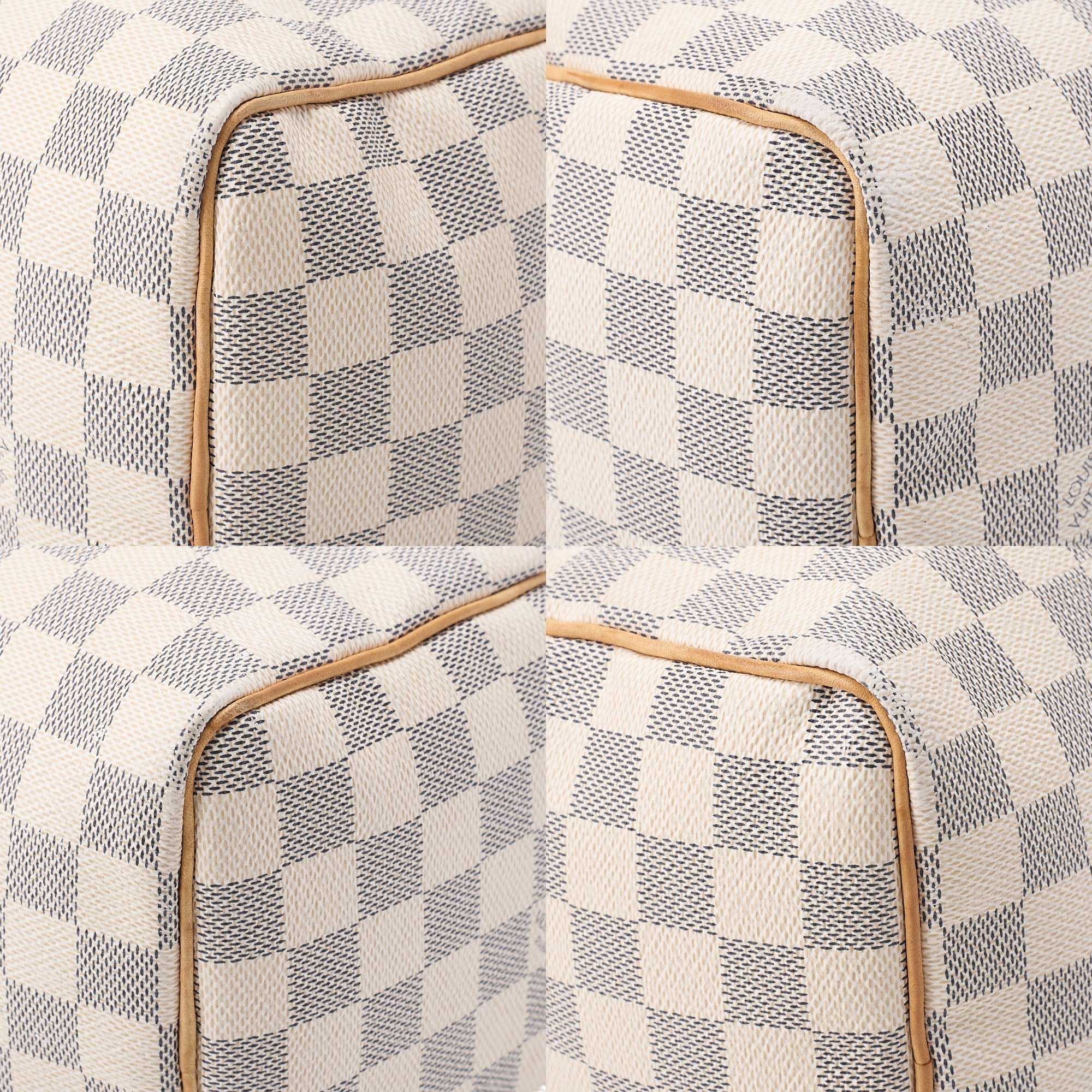 LOUIS VUITTON Louis Vuitton Damierzul Speedy 25 Handbag N41534 Ivory Gold-Tone Hardware, Pre-Owned