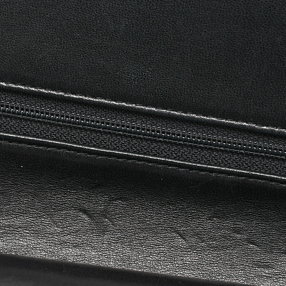 CHANEL Matelasse Double Flap 23cm Chain Shoulder Lambskin Black Gold-Tone Hardware, Pre-Owned
