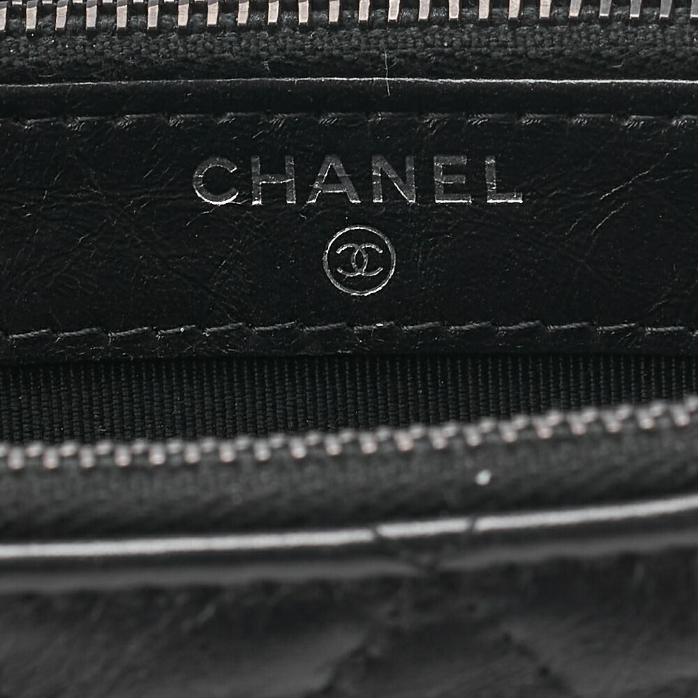 CHANEL Chain Shoulder Bag Vintage Calf Matelasse Gabrielle de Chanel Mini Black Black-Tone Hardware, Pre-Owned